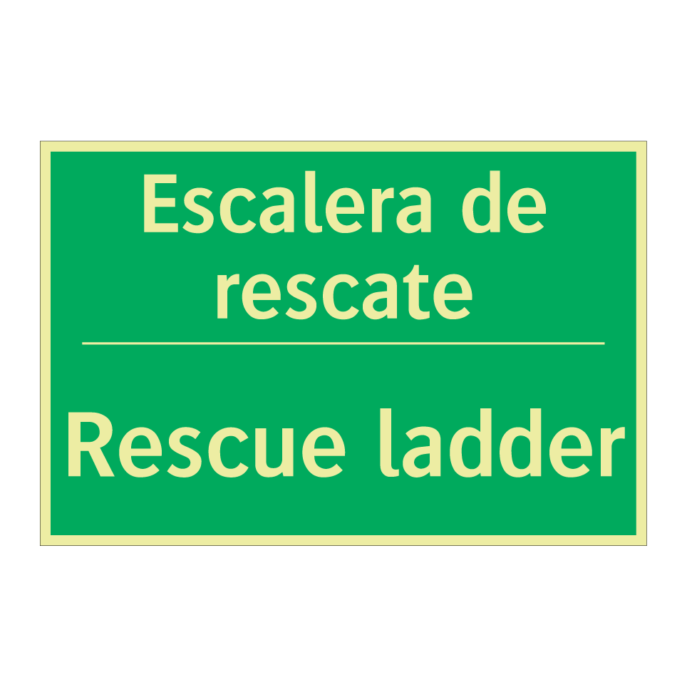 Escalera de rescate - Rescue ladder