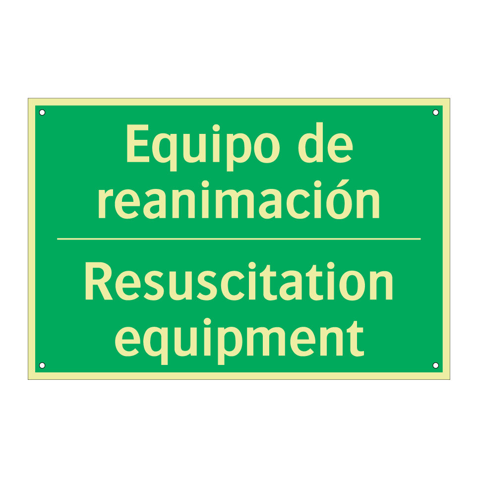 Equipo de reanimación - Resuscitation equipment