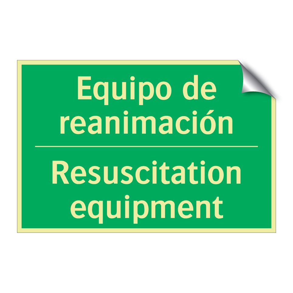Equipo de reanimación - Resuscitation equipment