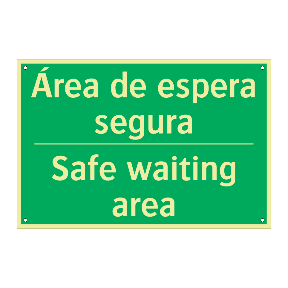 Área de espera segura - Safe waiting area