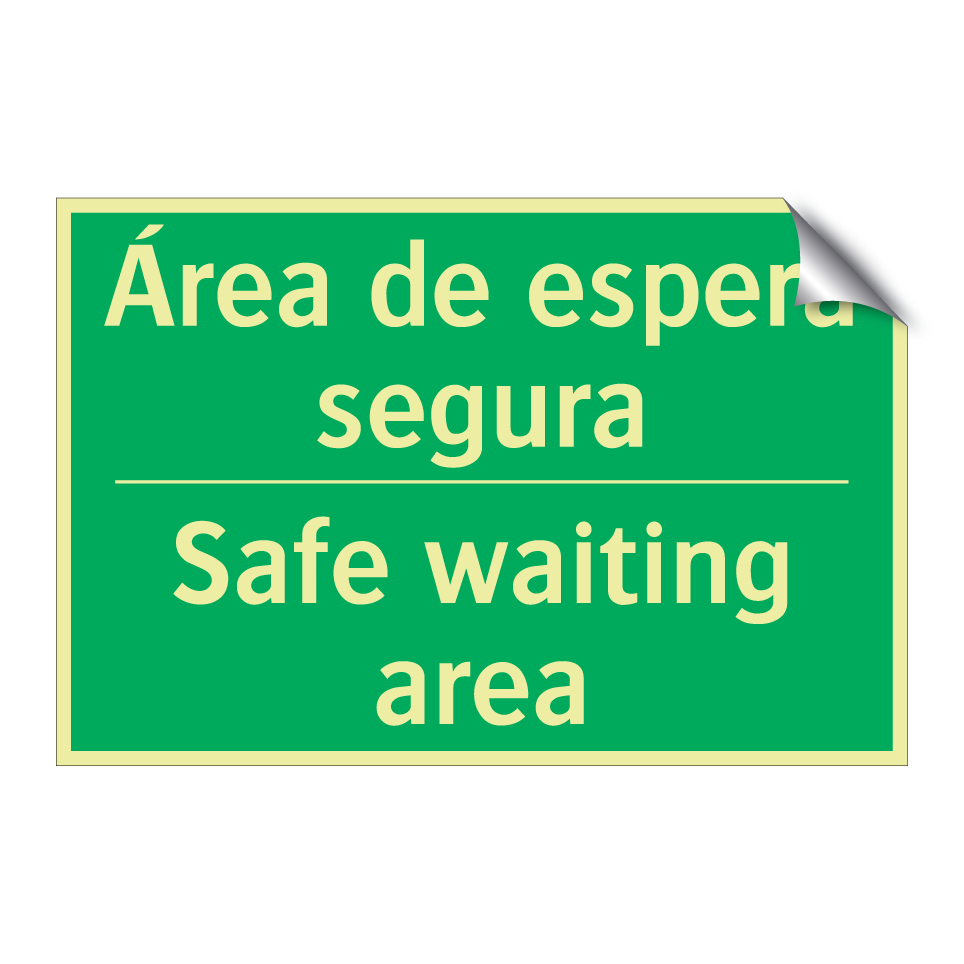 Área de espera segura - Safe waiting area