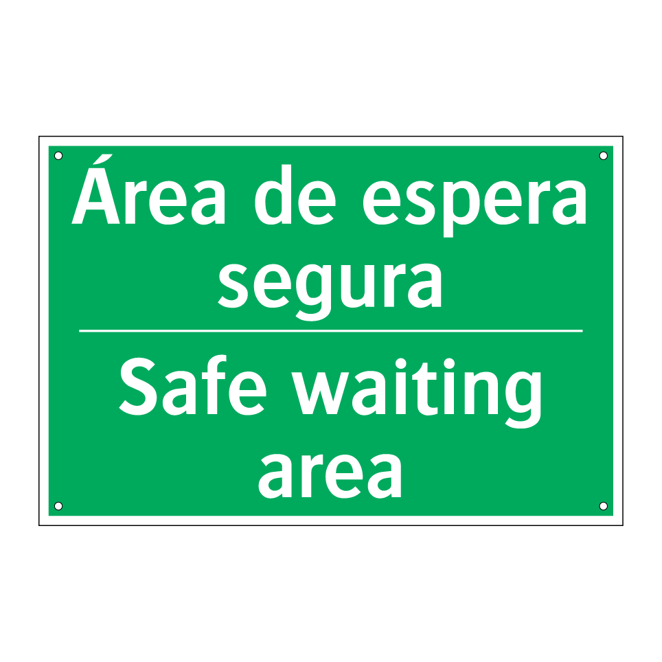 Área de espera segura - Safe waiting area