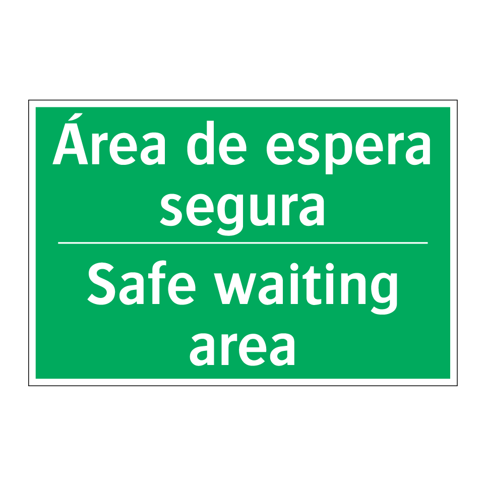 Área de espera segura - Safe waiting area