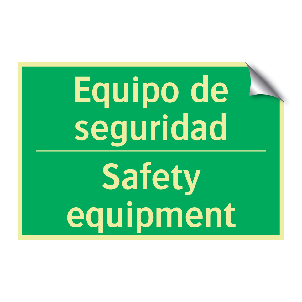 Equipo de seguridad - Safety equipment