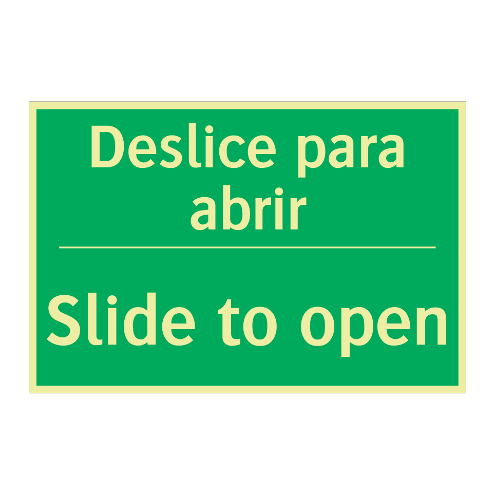 Deslice para abrir - Slide to open