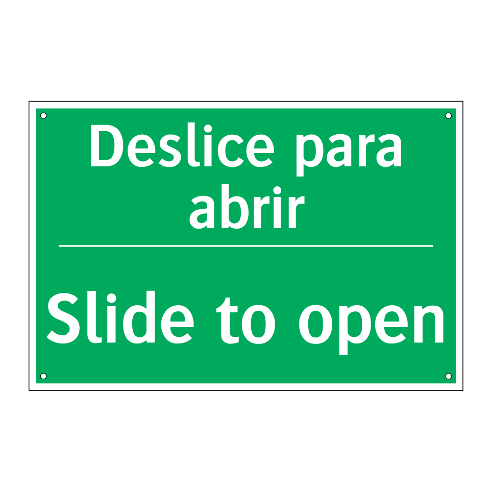 Deslice para abrir - Slide to open