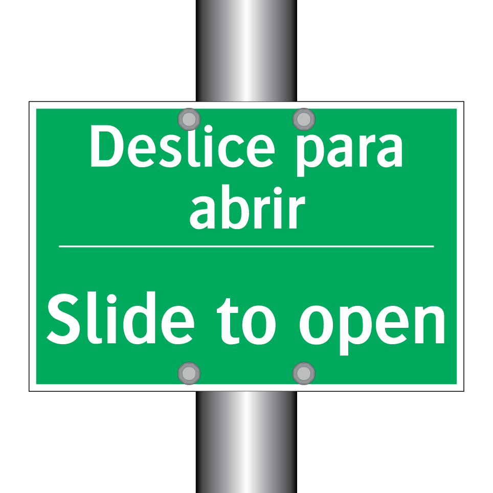 Deslice para abrir - Slide to open