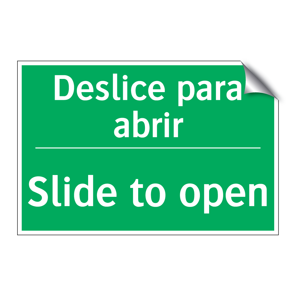 Deslice para abrir - Slide to open