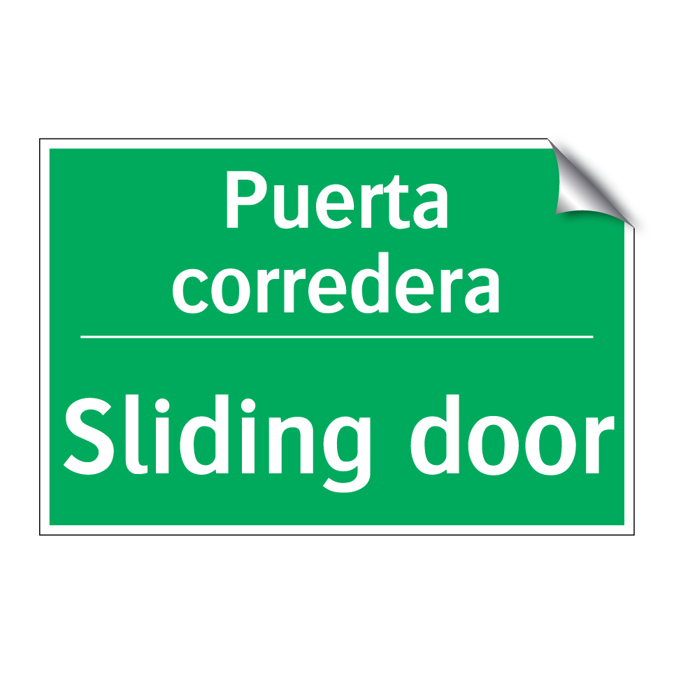 Puerta corredera - Sliding door