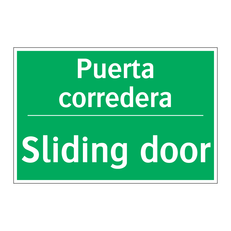 Puerta corredera - Sliding door