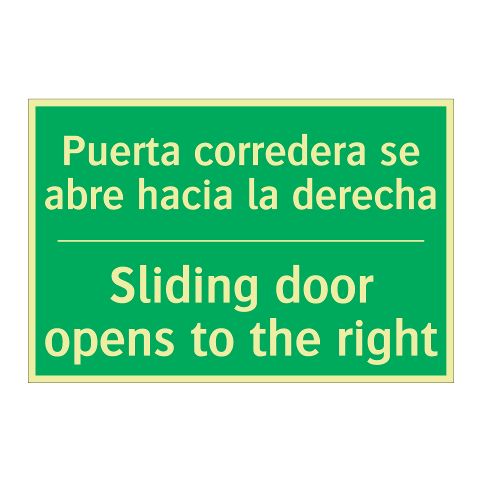 Puerta corredera se abre /.../ - Sliding door opens to the /.../