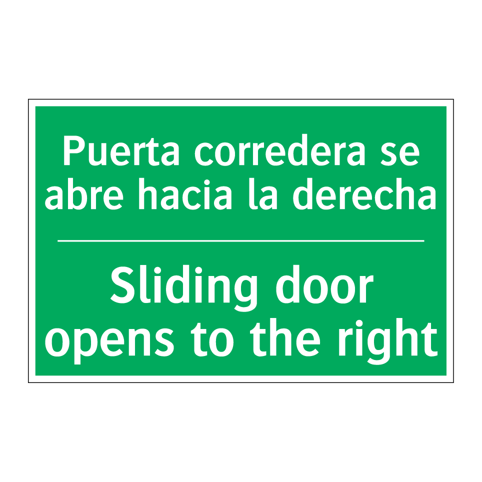 Puerta corredera se abre /.../ - Sliding door opens to the /.../