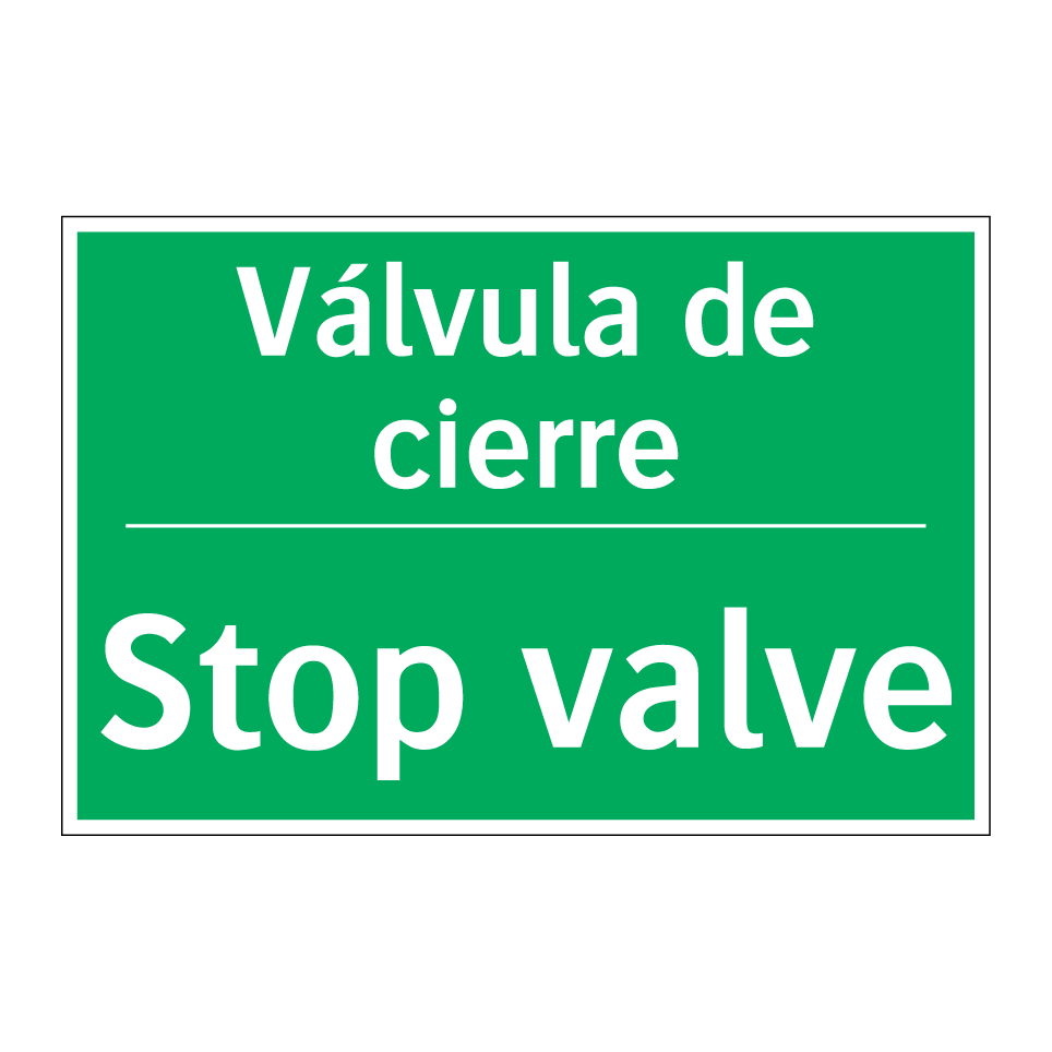 Válvula de cierre - Stop valve
