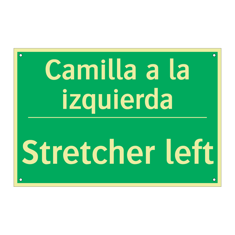 Camilla a la izquierda - Stretcher left