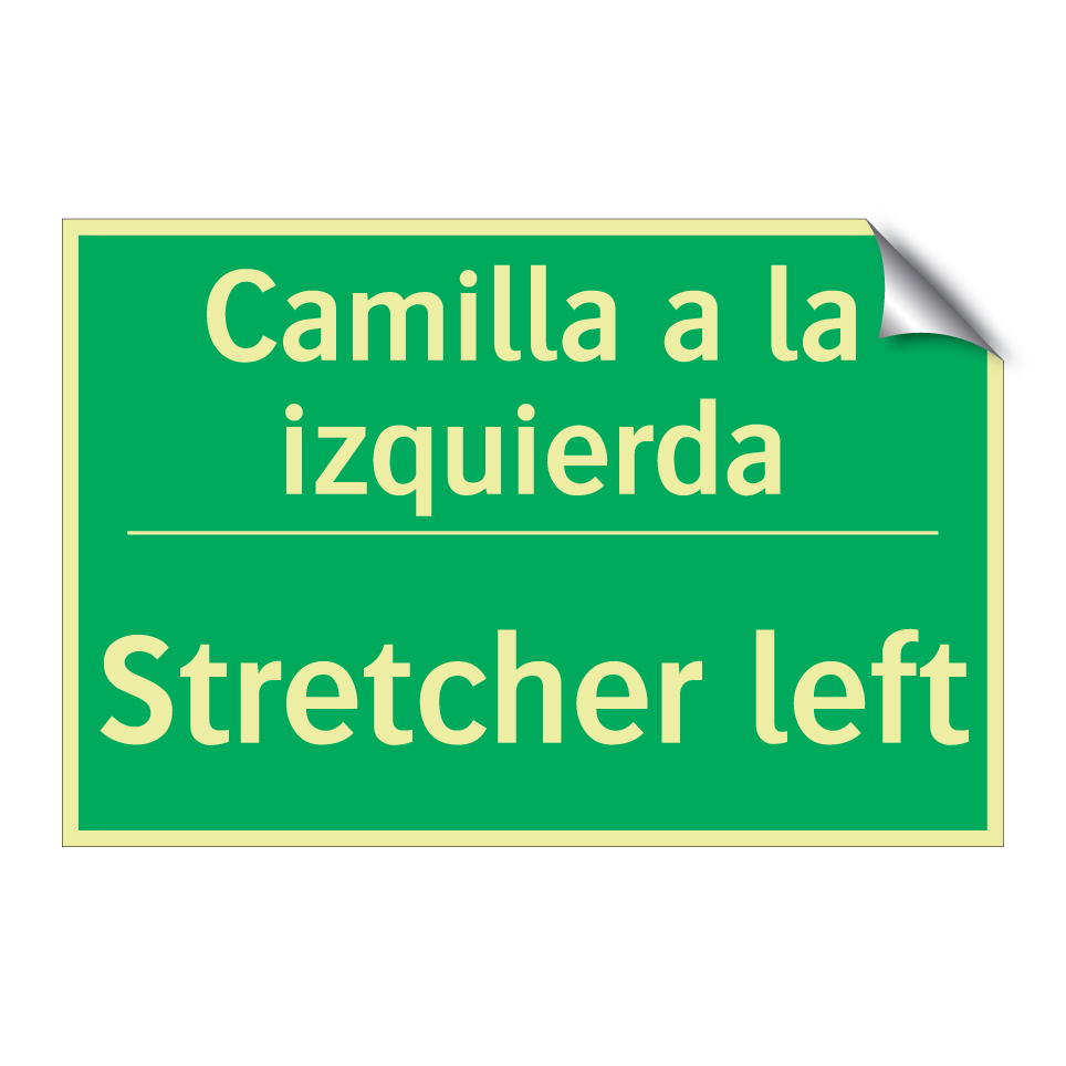 Camilla a la izquierda - Stretcher left