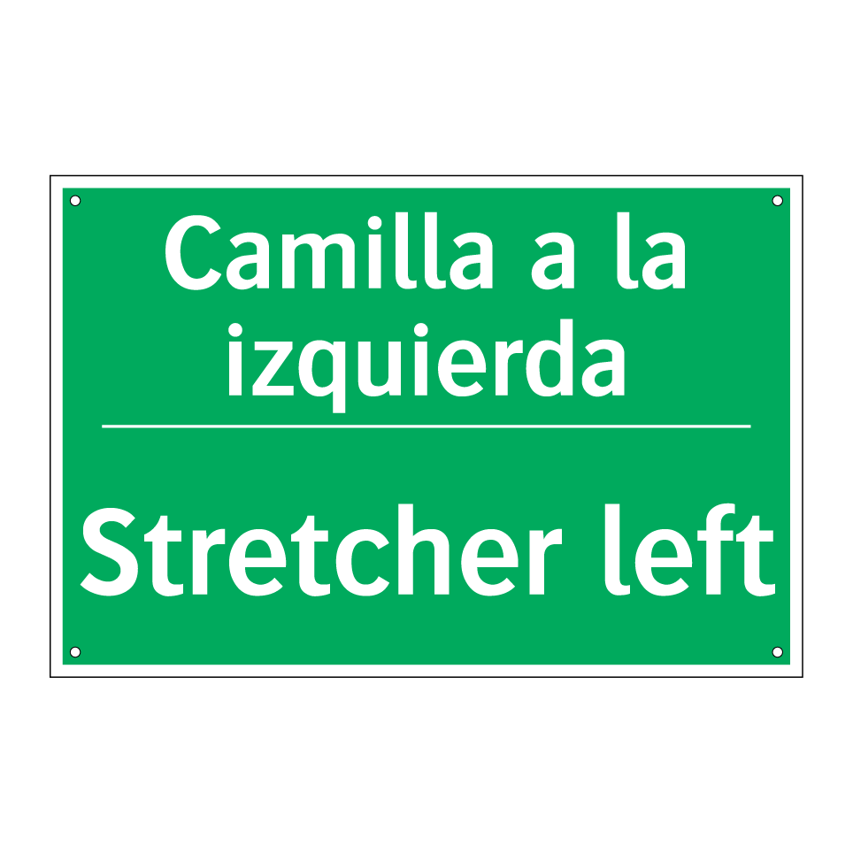 Camilla a la izquierda - Stretcher left