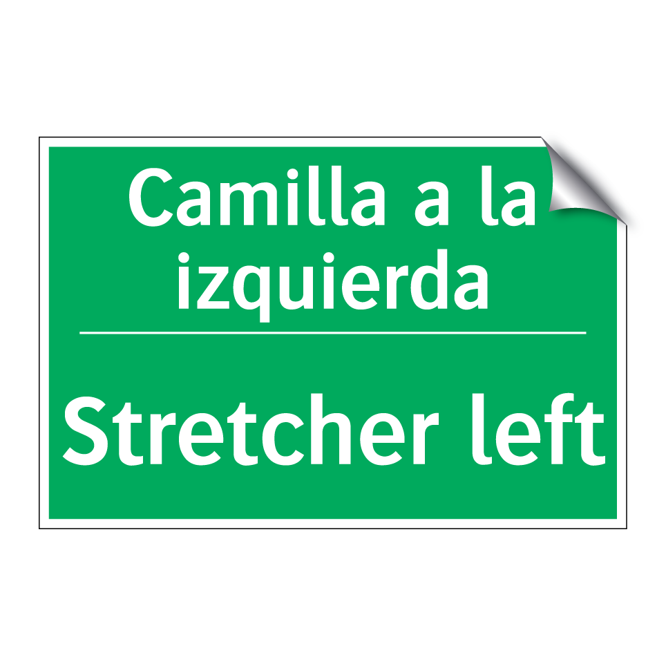 Camilla a la izquierda - Stretcher left