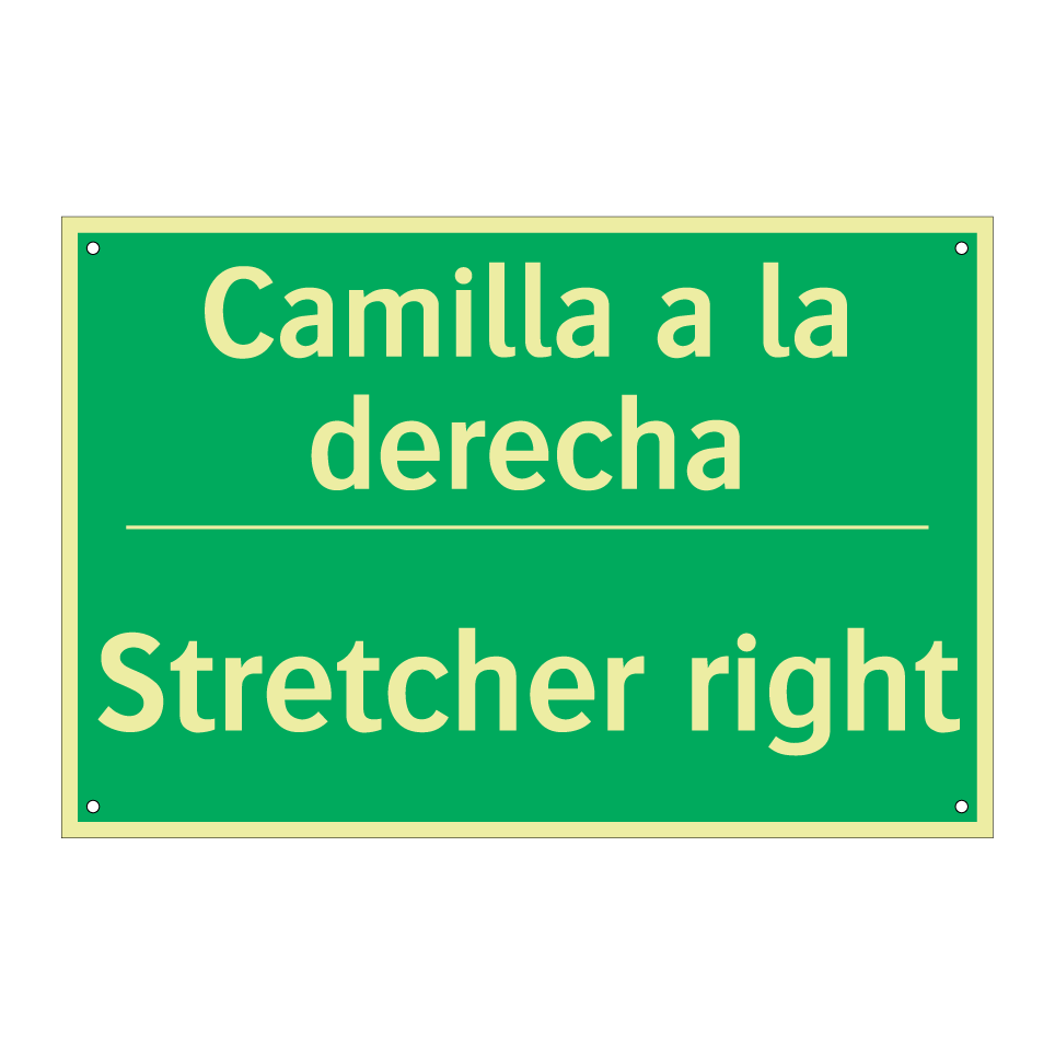 Camilla a la derecha - Stretcher right