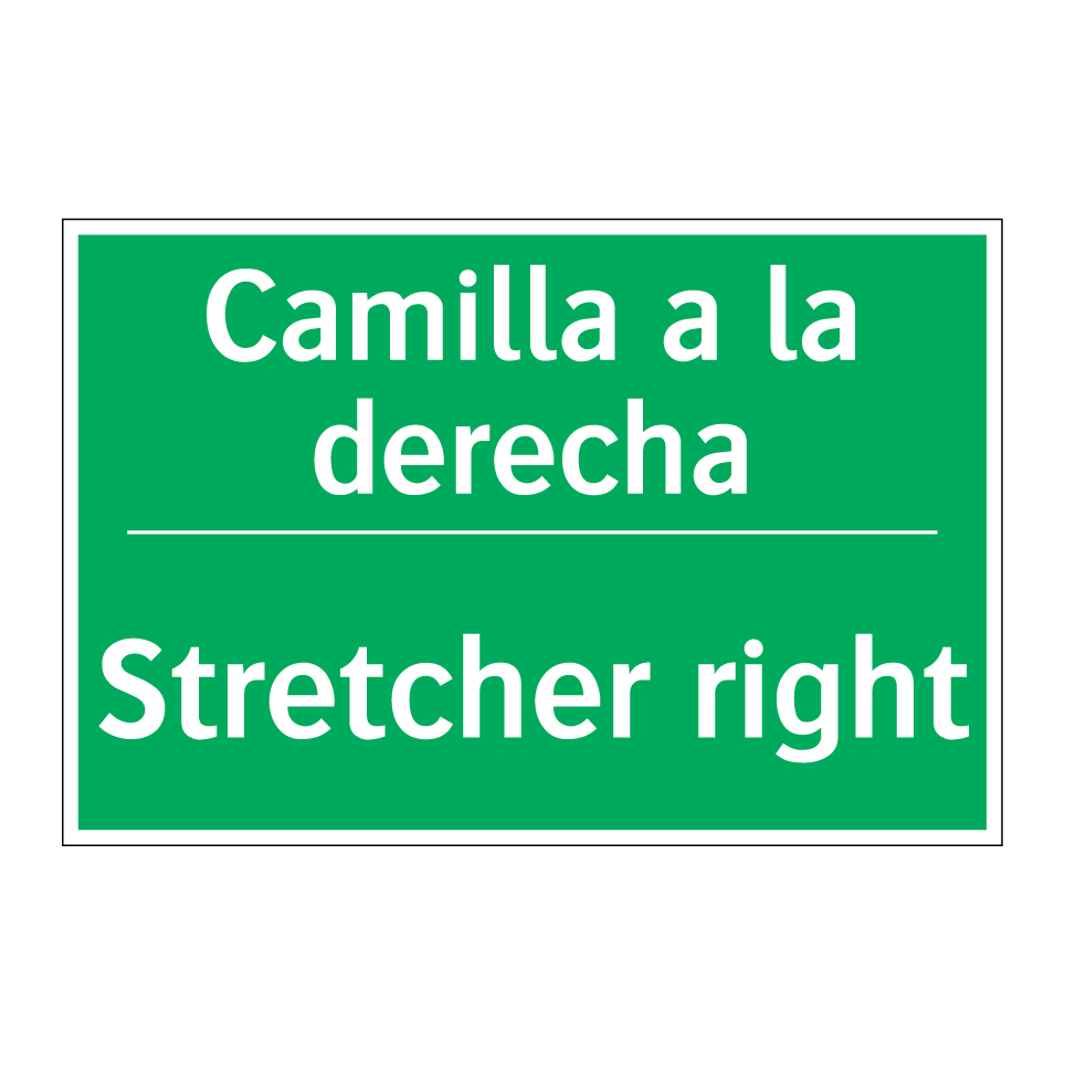 Camilla a la derecha - Stretcher right