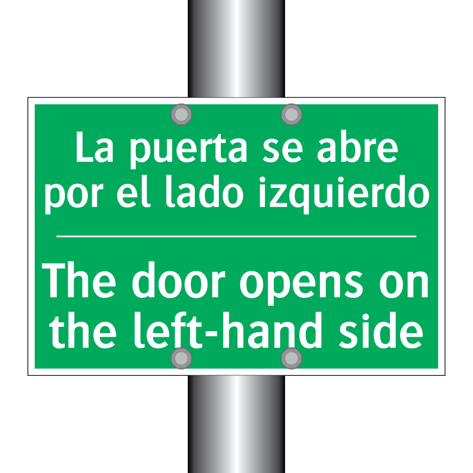 La puerta se abre por el lado /.../ - The door opens on the /.../