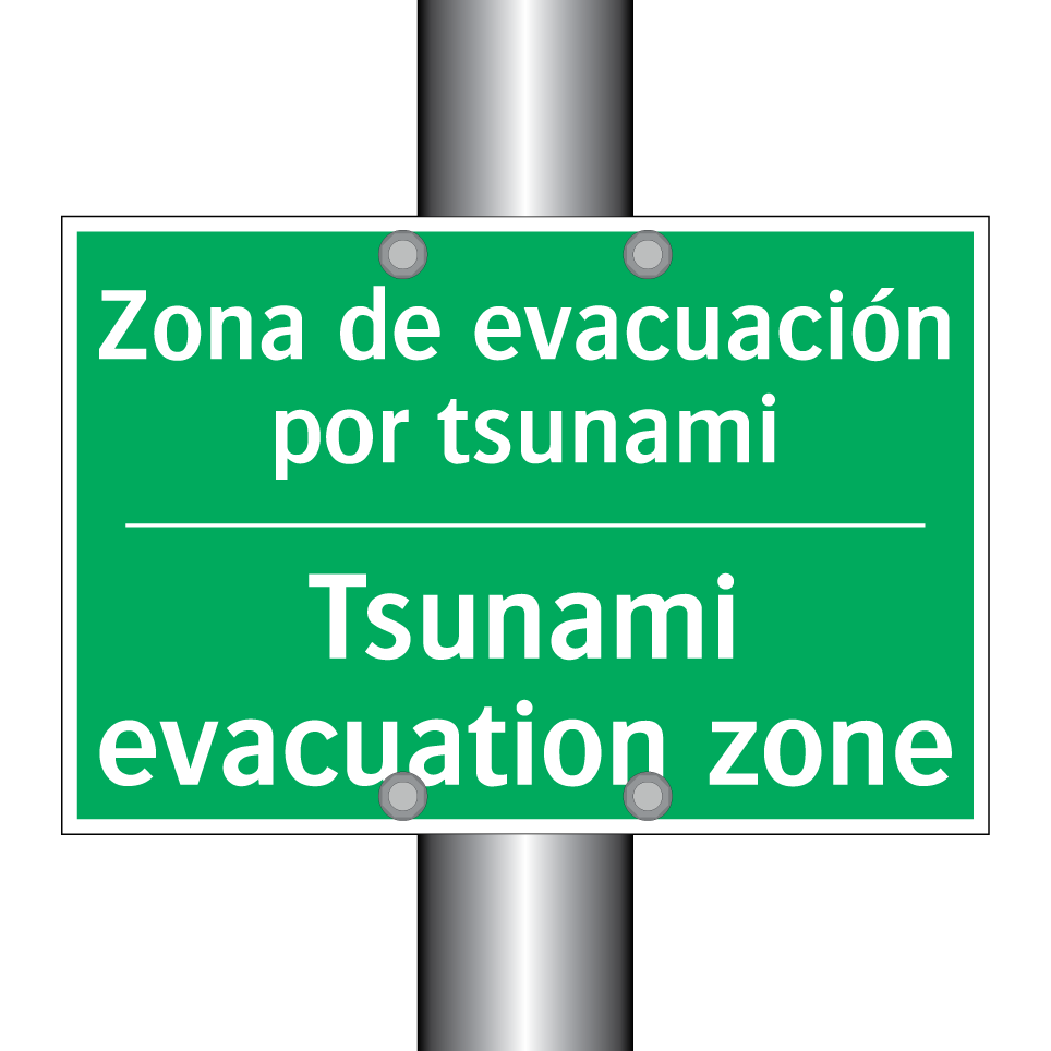 Zona de evacuación por tsunami - Tsunami evacuation zone