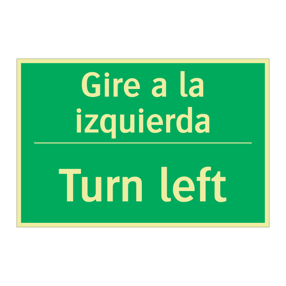 Gire a la izquierda - Turn left