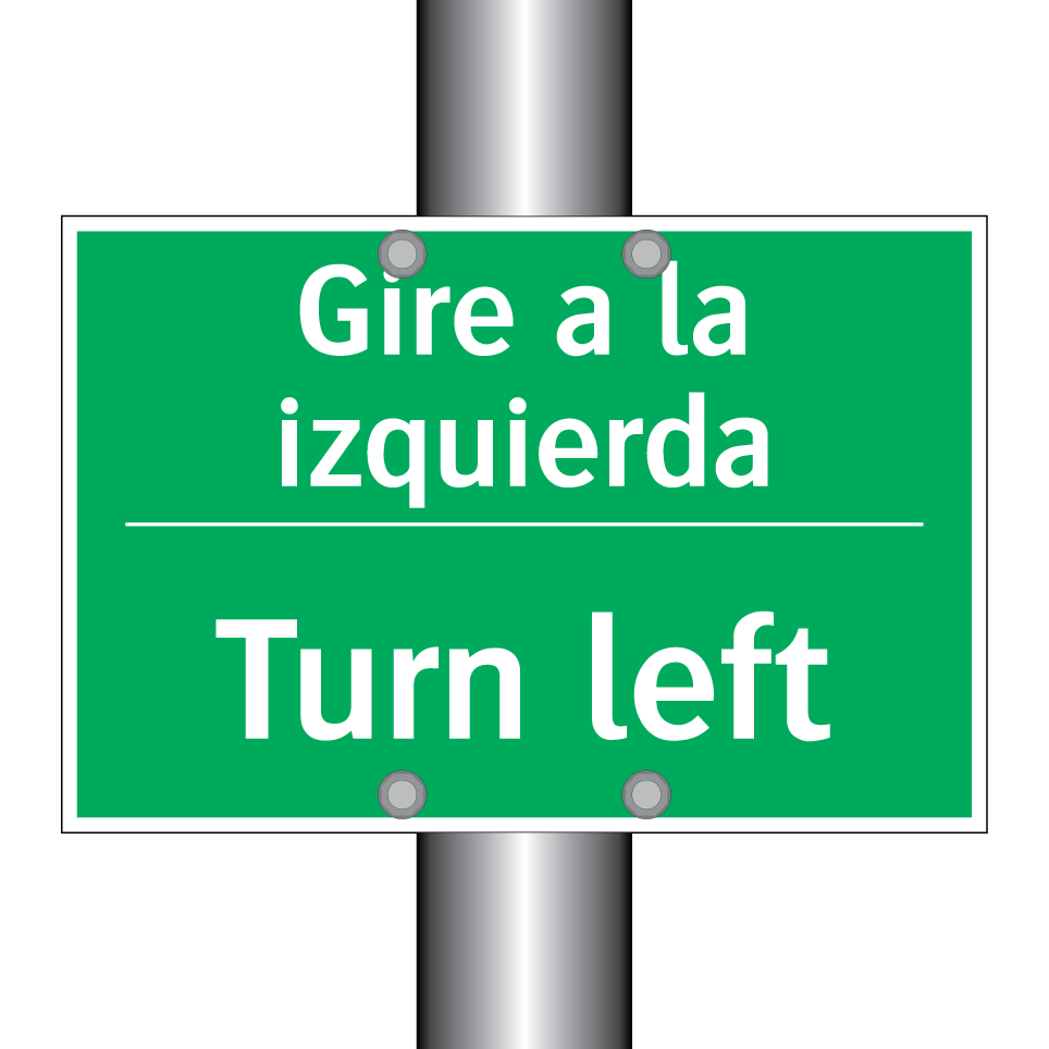 Gire a la izquierda - Turn left