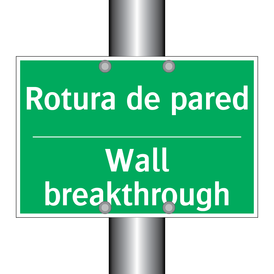 Rotura de pared - Wall breakthrough