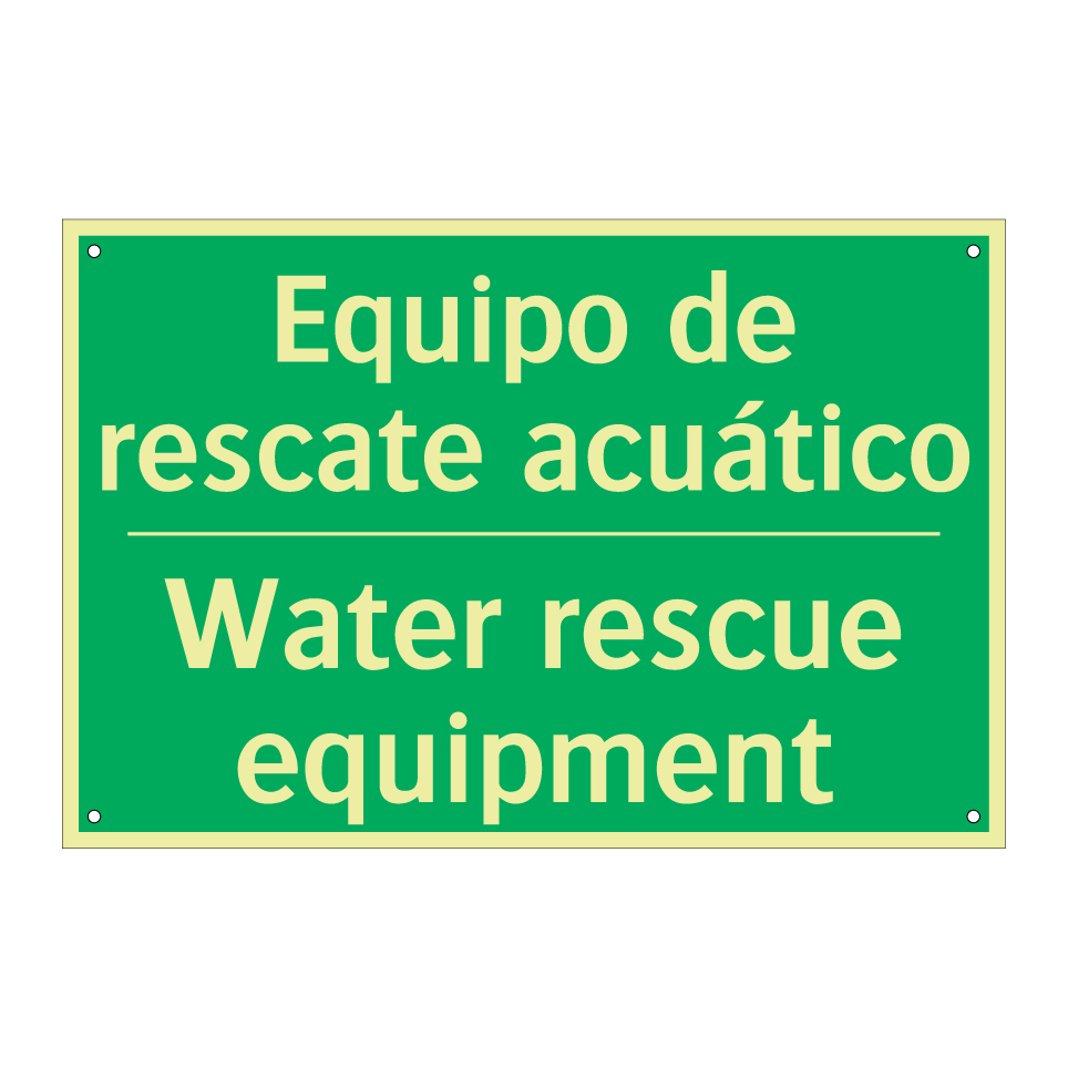 Equipo de rescate acuático - Water rescue equipment