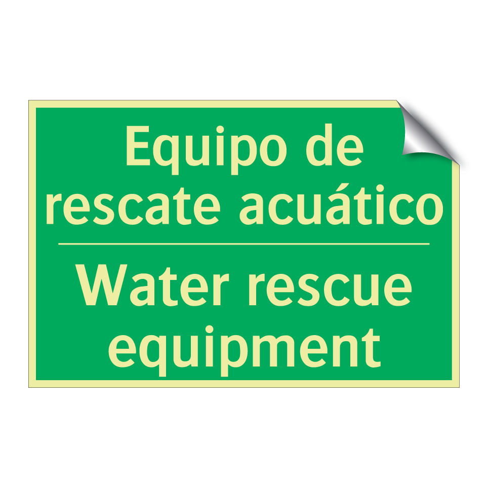 Equipo de rescate acuático - Water rescue equipment