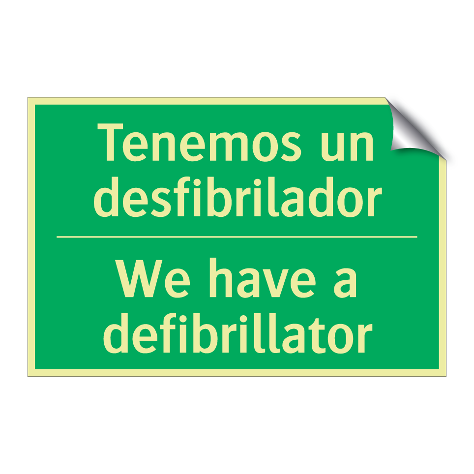 Tenemos un desfibrilador - We have a defibrillator