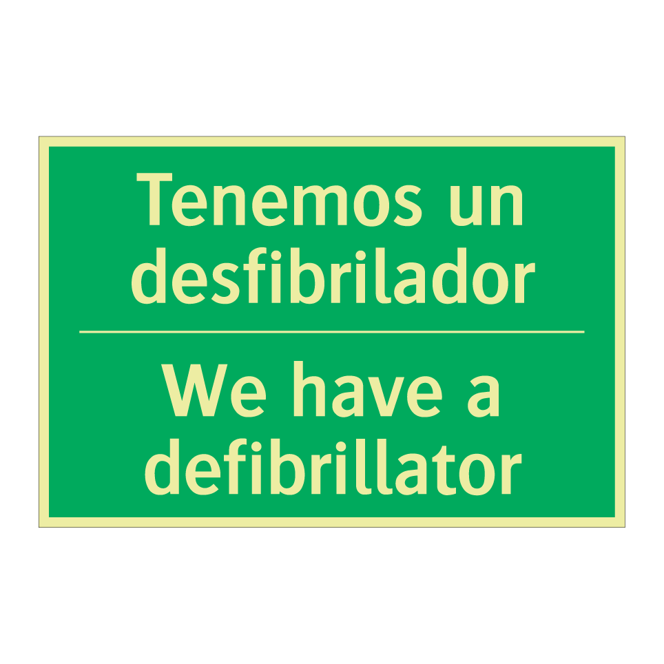 Tenemos un desfibrilador - We have a defibrillator