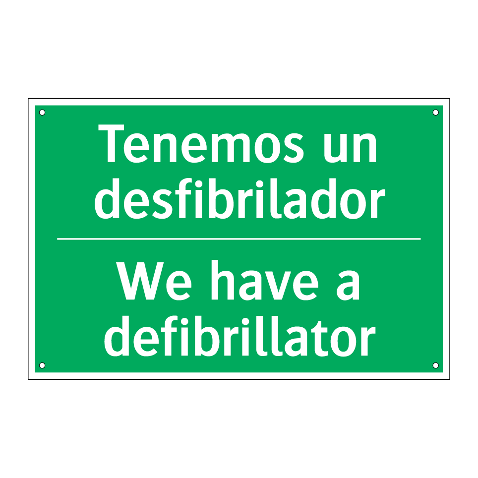 Tenemos un desfibrilador - We have a defibrillator