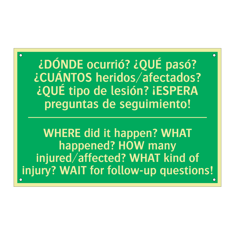 ¿DÓNDE ocurrió? ¿QUÉ pasó? /.../ - WHERE did it happen? WHAT /.../