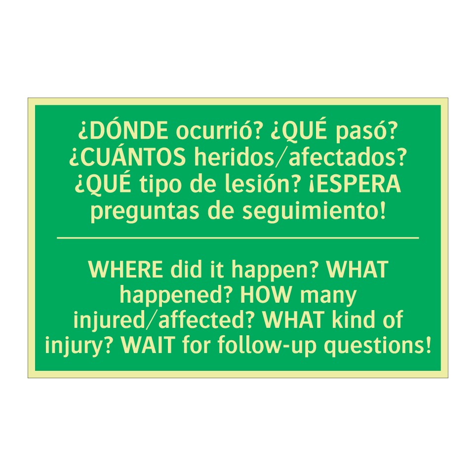 ¿DÓNDE ocurrió? ¿QUÉ pasó? /.../ - WHERE did it happen? WHAT /.../