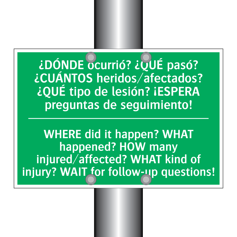 ¿DÓNDE ocurrió? ¿QUÉ pasó? /.../ - WHERE did it happen? WHAT /.../