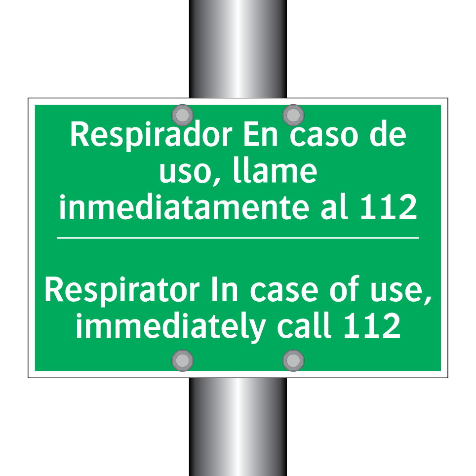 Respirador En caso de uso, /.../ - Respirator In case of use, /.../
