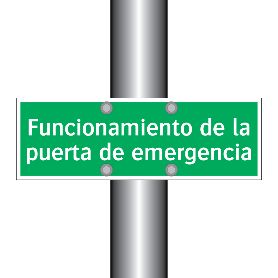 Funcionamiento de la puerta de emergencia
