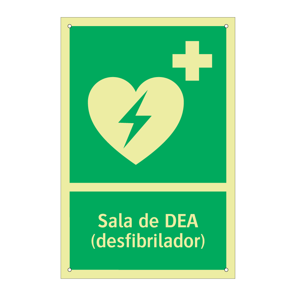 Sala de DEA (desfibrilador)