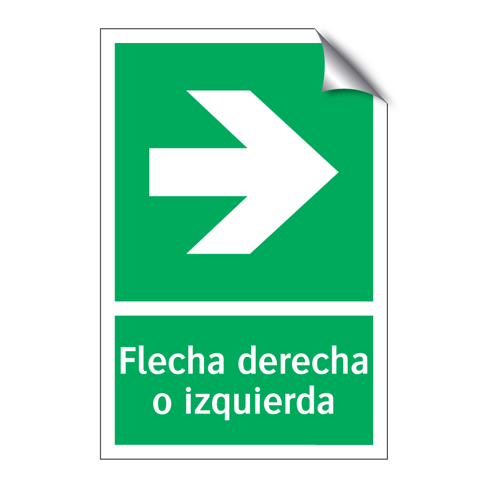 Flecha derecha o izquierda