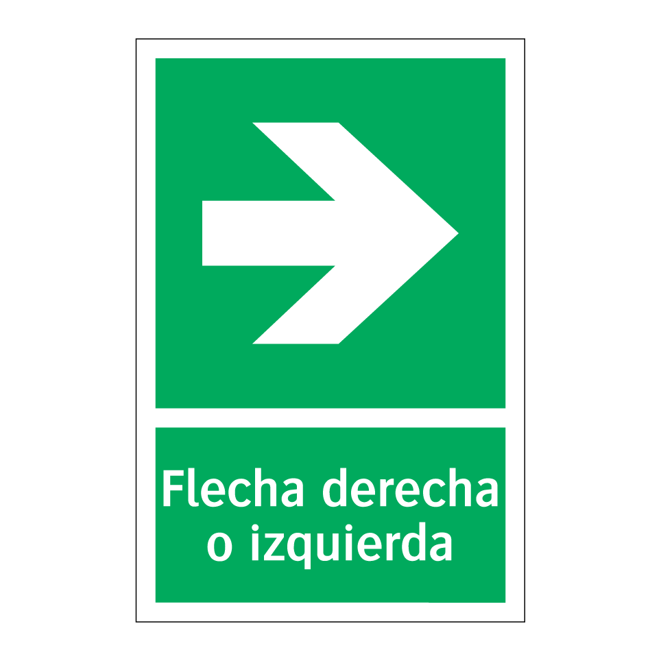 Flecha derecha o izquierda