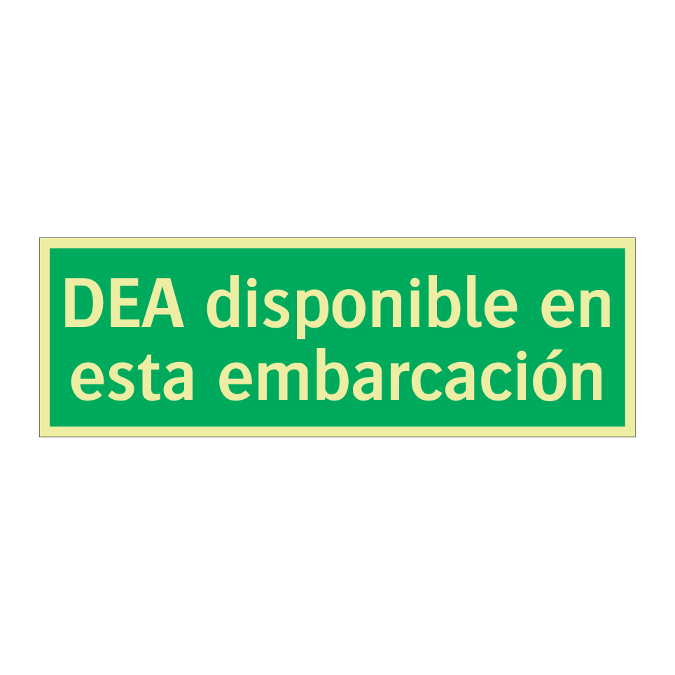 DEA disponible en esta embarcación