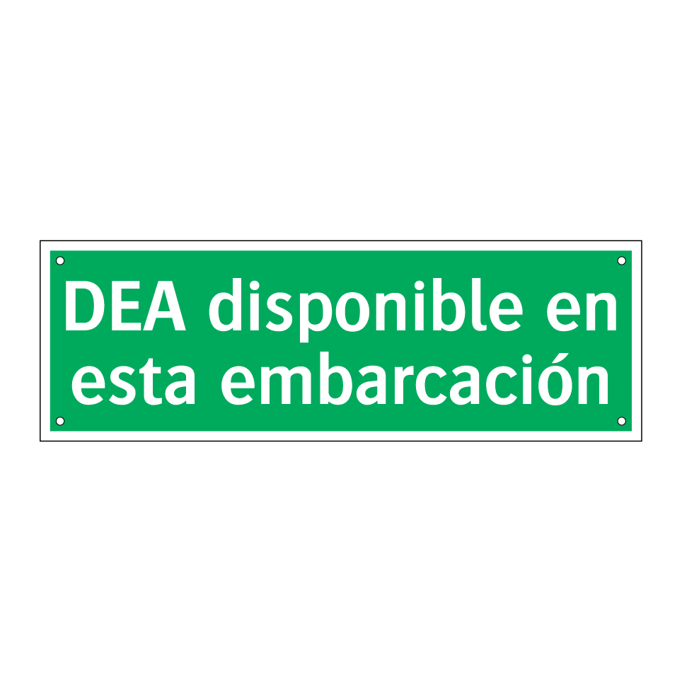 DEA disponible en esta embarcación