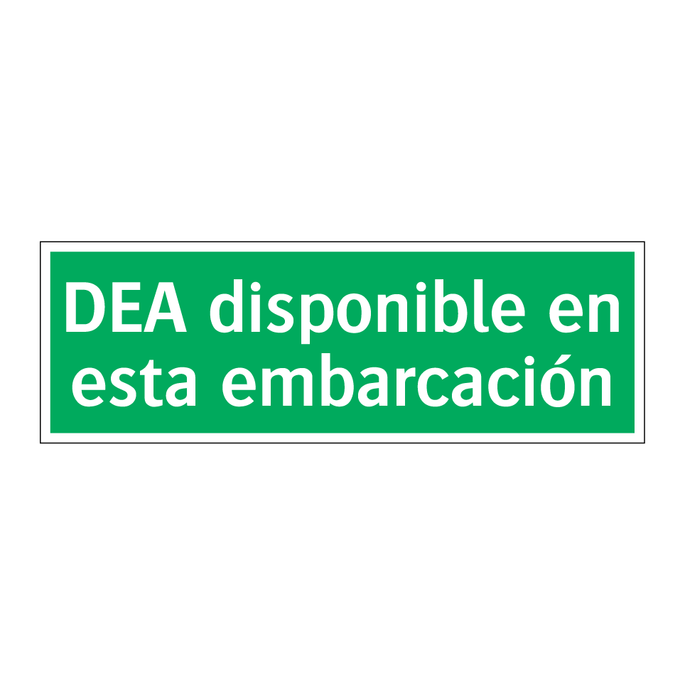 DEA disponible en esta embarcación