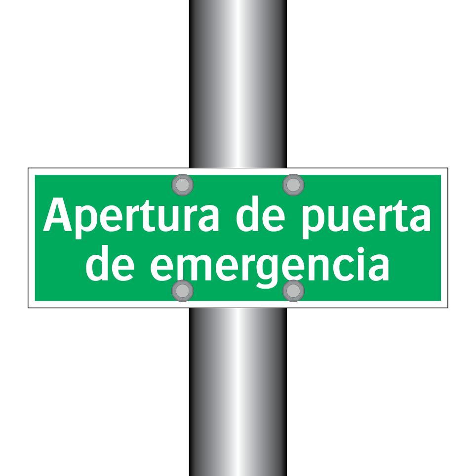 Apertura de puerta de emergencia