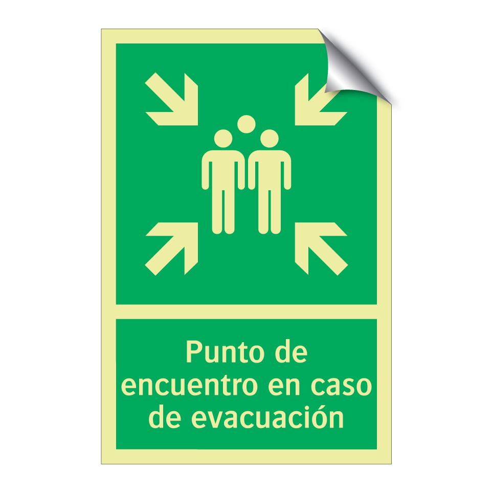 Punto de encuentro en caso de evacuación