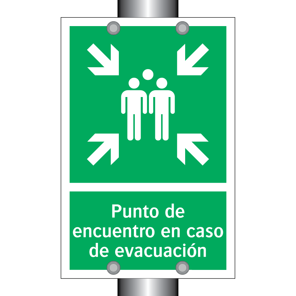 Punto de encuentro en caso de evacuación