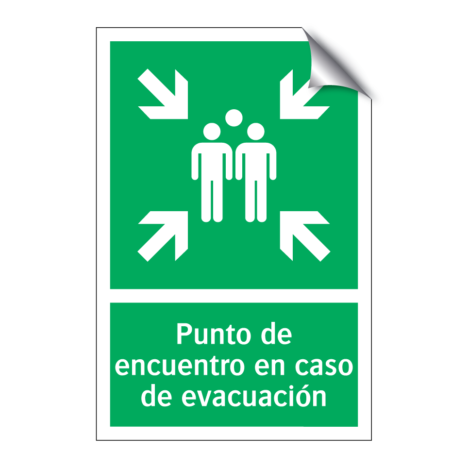 Punto de encuentro en caso de evacuación