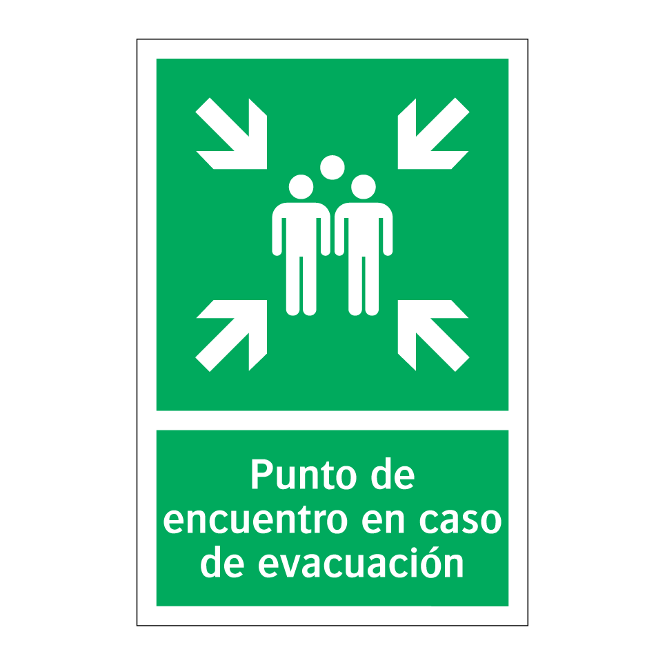 Punto de encuentro en caso de evacuación