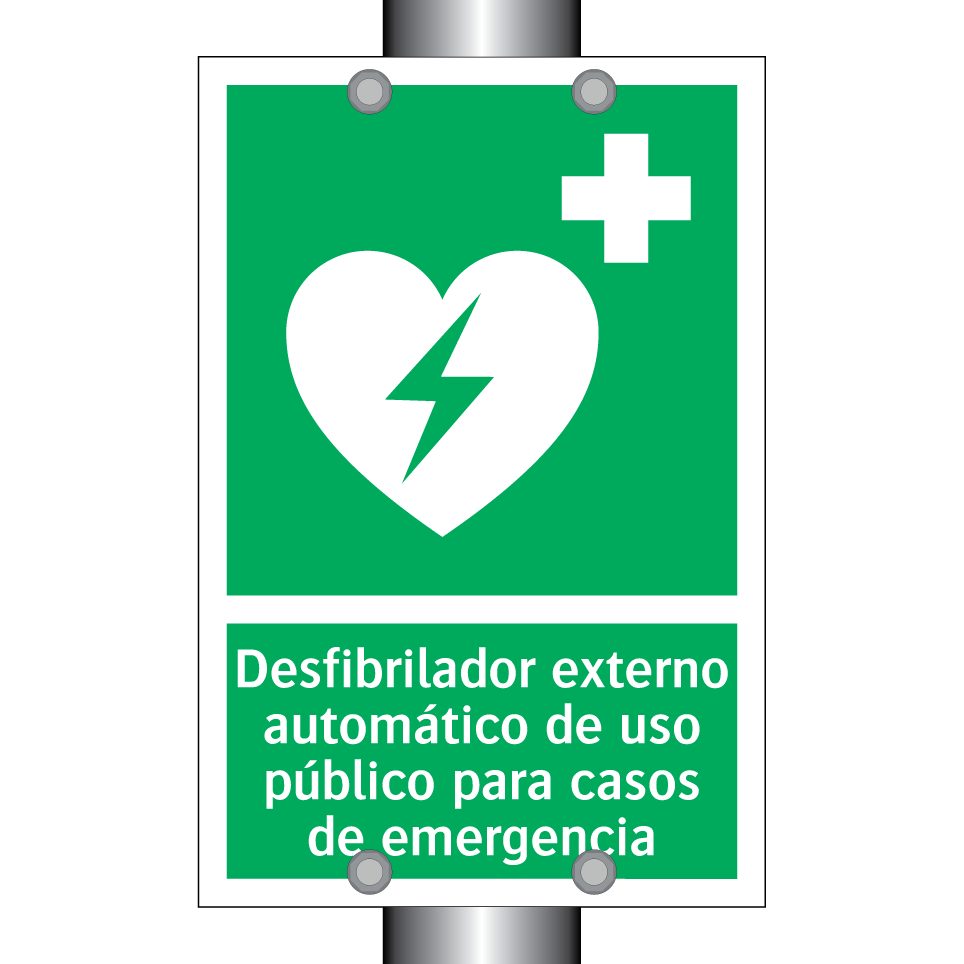 Desfibrilador externo automático de uso público para casos de emergencia